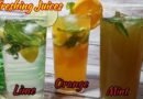 Refreshing Juices | Lime Mojito |  Orange Mojito | Mint Mojito | Easy Summer Drinks Recipe